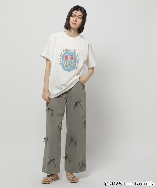 niko and...(ニコアンド)の「【IZUMIDA LEE(イズミダ リー)】コラボ アソートグラフィックTシャツ(Tシャツ/カットソー・レディース・レッド/チャコール/オフホワイト/ナチュラル・MEDIUM/LARGE)」の5枚目の写真