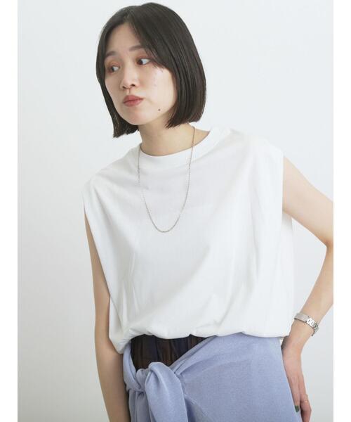 sm2rhythm（サマンサモスモスリズム）の「ショルダータックプルオーバー（Tシャツ/カットソー・レディース・イエロー/オフホワイト/ブラック・F）」の22枚目の写真