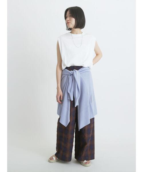 sm2rhythm（サマンサモスモスリズム）の「ショルダータックプルオーバー（Tシャツ/カットソー・レディース・イエロー/オフホワイト/ブラック・F）」の14枚目の写真