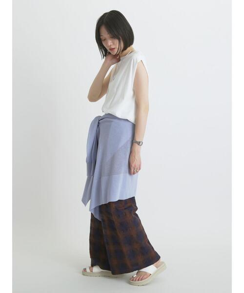 sm2rhythm（サマンサモスモスリズム）の「ショルダータックプルオーバー（Tシャツ/カットソー・レディース・イエロー/オフホワイト/ブラック・F）」の15枚目の写真