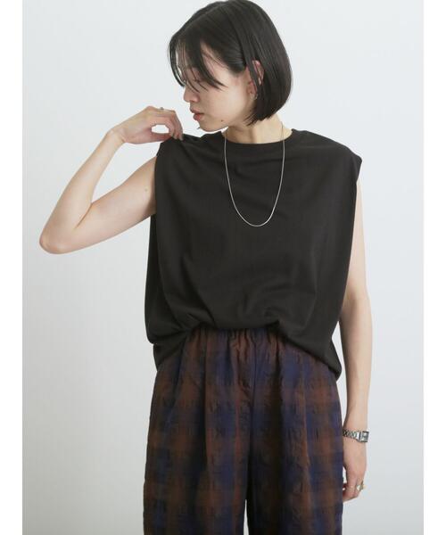 sm2rhythm（サマンサモスモスリズム）の「ショルダータックプルオーバー（Tシャツ/カットソー・レディース・イエロー/オフホワイト/ブラック・F）」の16枚目の写真