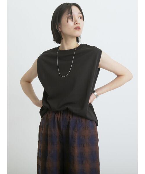 sm2rhythm（サマンサモスモスリズム）の「ショルダータックプルオーバー（Tシャツ/カットソー・レディース・イエロー/オフホワイト/ブラック・F）」の17枚目の写真