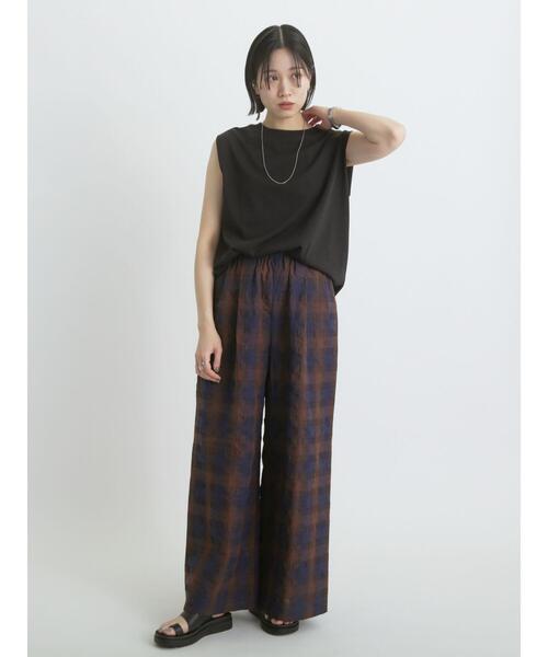 sm2rhythm（サマンサモスモスリズム）の「ショルダータックプルオーバー（Tシャツ/カットソー・レディース・イエロー/オフホワイト/ブラック・F）」の8枚目の写真