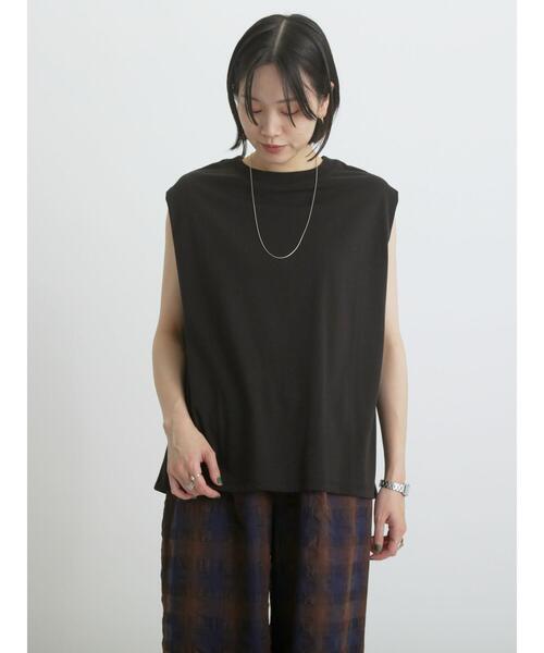 sm2rhythm（サマンサモスモスリズム）の「ショルダータックプルオーバー（Tシャツ/カットソー・レディース・イエロー/オフホワイト/ブラック・F）」の12枚目の写真