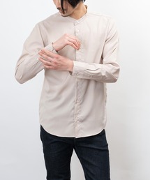 garsonwave（ギャルソンウェーブ）の「日本製 接触冷感 リサイクル ポリエステル バンド カラー シャツ(GW)（シャツ/ブラウス）」