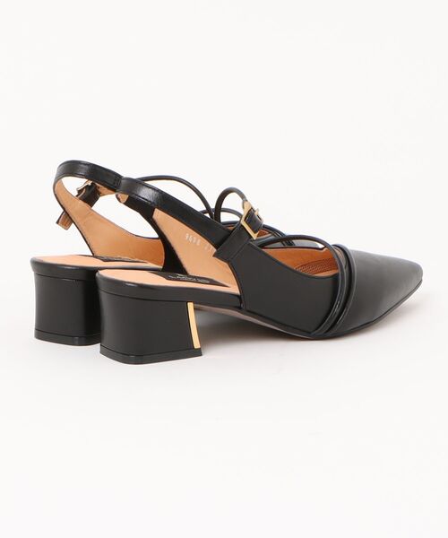 LANVIN collection(ランバン コレクション)の「ポインテッドトゥバックストラップパンプス(パンプス・レディース・ブラック/プラチナム・23.0cm/23.5cm/24.0cm/24.5cm/22.5cm)」の5枚目の写真