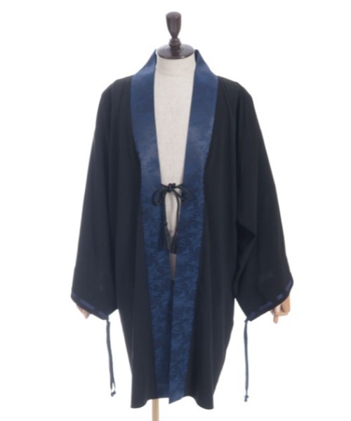 彼岸花柄羽織り【ブルー】 komagire×Spider Lilyコラボ]彼岸花着物青(受注販売) | Spider Lily