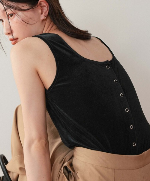 もりアーティです‼︎ セール】前後2wayシアーベロアタンクトップ（タンクトップ）｜titivate