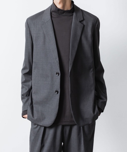 ATTACHMENT(アタッチメント)の「T/W/SI ストレッチギャバジン 2B JKT / T/W/SI STRETCH GABARDINE 2B JKT(テーラードジャケット・メンズ・グレー系/ブラック/ブラック系/ダークネイビー・3/2/1)」の1枚目の写真