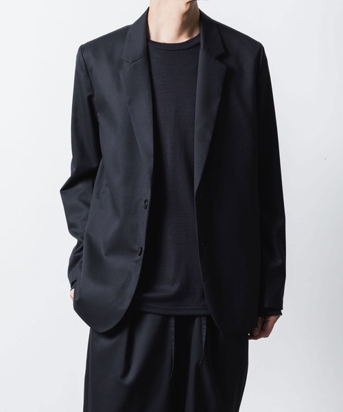 ATTACHMENT(アタッチメント)の「T/W/SI ストレッチギャバジン 2B JKT / T/W/SI STRETCH GABARDINE 2B JKT(テーラードジャケット・メンズ・グレー系/ブラック/ブラック系/ダークネイビー・3/2/1)」の4枚目の写真