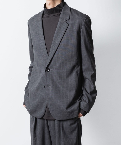 ATTACHMENT(アタッチメント)の「T/W/SI ストレッチギャバジン 2B JKT / T/W/SI STRETCH GABARDINE 2B JKT(テーラードジャケット・メンズ・グレー系/ブラック/ブラック系/ダークネイビー・3/2/1)」の17枚目の写真