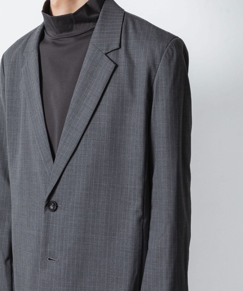 ATTACHMENT(アタッチメント)の「T/W/SI ストレッチギャバジン 2B JKT / T/W/SI STRETCH GABARDINE 2B JKT(テーラードジャケット・メンズ・グレー系/ブラック/ブラック系/ダークネイビー・3/2/1)」の20枚目の写真