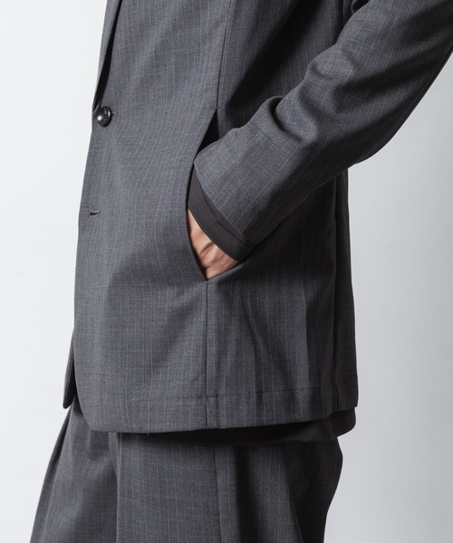 ATTACHMENT(アタッチメント)の「T/W/SI ストレッチギャバジン 2B JKT / T/W/SI STRETCH GABARDINE 2B JKT(テーラードジャケット・メンズ・グレー系/ブラック/ブラック系/ダークネイビー・3/2/1)」の22枚目の写真