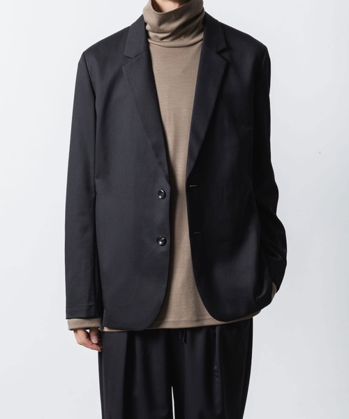 ATTACHMENT(アタッチメント)の「T/W/SI ストレッチギャバジン 2B JKT / T/W/SI STRETCH GABARDINE 2B JKT(テーラードジャケット・メンズ・グレー系/ブラック/ブラック系/ダークネイビー・3/2/1)」の5枚目の写真
