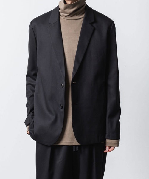 ATTACHMENT(アタッチメント)の「T/W/SI ストレッチギャバジン 2B JKT / T/W/SI STRETCH GABARDINE 2B JKT(テーラードジャケット・メンズ・グレー系/ブラック/ブラック系/ダークネイビー・3/2/1)」の6枚目の写真