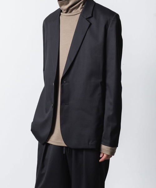 ATTACHMENT(アタッチメント)の「T/W/SI ストレッチギャバジン 2B JKT / T/W/SI STRETCH GABARDINE 2B JKT(テーラードジャケット・メンズ・グレー系/ブラック/ブラック系/ダークネイビー・3/2/1)」の7枚目の写真