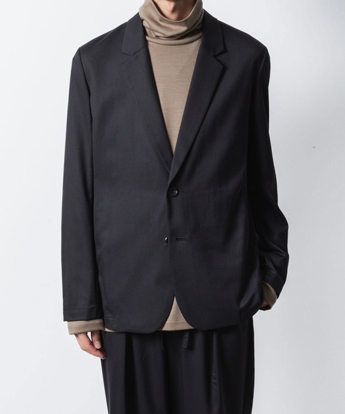 ATTACHMENT(アタッチメント)の「T/W/SI ストレッチギャバジン 2B JKT / T/W/SI STRETCH GABARDINE 2B JKT(テーラードジャケット・メンズ・グレー系/ブラック/ブラック系/ダークネイビー・3/2/1)」の10枚目の写真