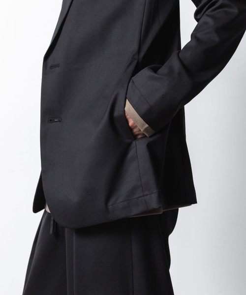 ATTACHMENT(アタッチメント)の「T/W/SI ストレッチギャバジン 2B JKT / T/W/SI STRETCH GABARDINE 2B JKT(テーラードジャケット・メンズ・グレー系/ブラック/ブラック系/ダークネイビー・3/2/1)」の13枚目の写真