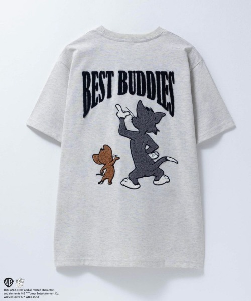 TOM&JERRY バックサガラ刺繍T（Tシャツ/カットソー）｜TOM&JERRY（トム