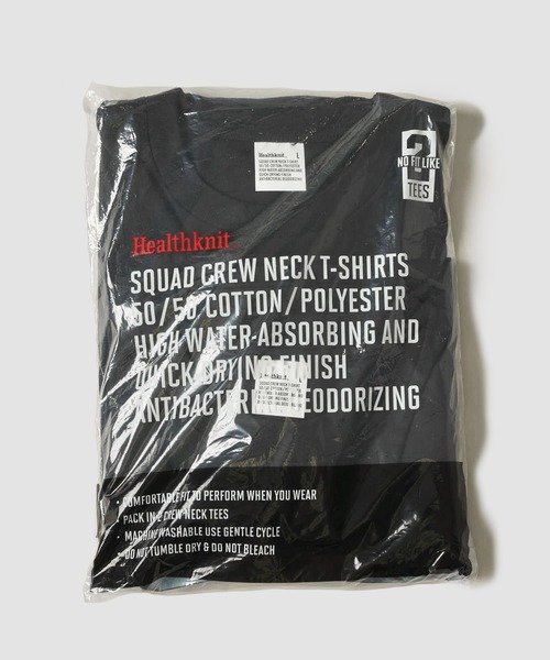 Healthknit(ヘルスニット)の「【Healthknit / ヘルスニット】MILITARY 2PACK TEE / ミリタリー2パックTシャツ(Tシャツ/カットソー・メンズ・ネイビー/オリーブ/ホワイト/イエロー/ブラック/グレー・SMALL/X-LARGE/LARGE/MEDIUM)」の8枚目の写真