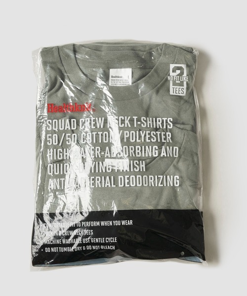 Healthknit(ヘルスニット)の「【Healthknit / ヘルスニット】MILITARY 2PACK TEE / ミリタリー2パックTシャツ(Tシャツ/カットソー・メンズ・ネイビー/オリーブ/ホワイト/イエロー/ブラック/グレー・SMALL/X-LARGE/LARGE/MEDIUM)」の10枚目の写真