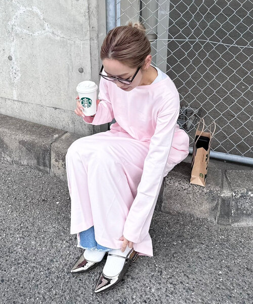 定価以下‼️PON企画　クルーネックロングカットワンピース　Lサイズ CIAOPANIC TYPY ワンピース 「PON企画」クルーネックロング