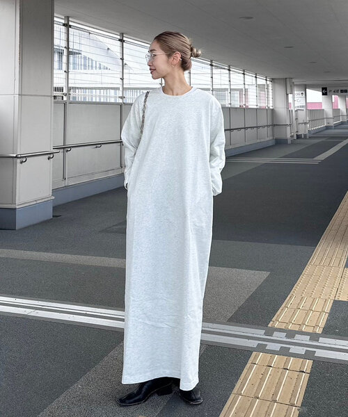定価以下‼️PON企画　クルーネックロングカットワンピース　Lサイズ CIAOPANIC TYPY ワンピース 「PON企画」クルーネックロング