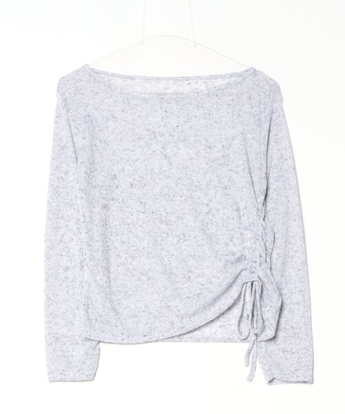 Per sist ence（パーシエンス）の「サイドシャーリングトップス（Tシャツ/カットソー・レディース・ブラック/パープル/グレー・ONE SIZE）」の13枚目の写真