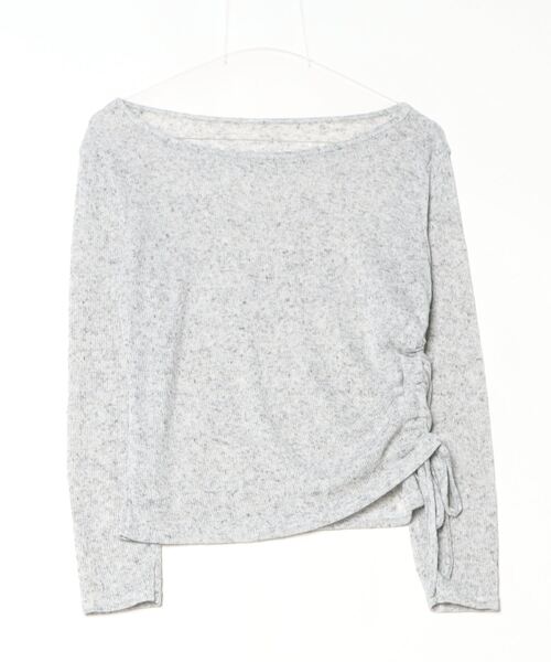 Per sist ence（パーシエンス）の「サイドシャーリングトップス（Tシャツ/カットソー・レディース・ブラック/パープル/グレー・ONE SIZE）」の14枚目の写真