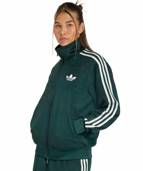 adidas(アディダス)の「adidas MOHAIR FIREBIRD TRACK TOP / アディダス モヘア ファイヤーバード トラック トップ(その他アウター・レディース・グリーン・L/M/S)」の2枚目の写真