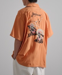 HOUSTON(�q���[�X�g��)�́yHOUSTON�zSOUVENIR SHIRT �h�J�X�[�x�j�A�V���c(�V���c/�u���E�X)