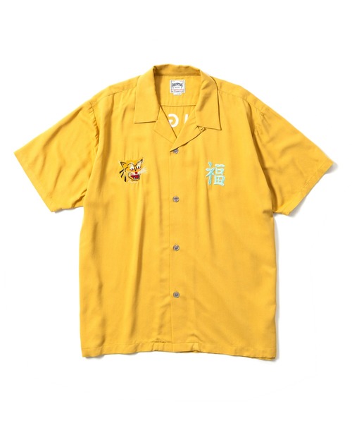 【美品】HOUSTONヒューストン スーベニアシャツVIETNAM XL セール】【HOUSTON】SOUVENIR SHIRT(VIETNAM) 刺繍スーベニア