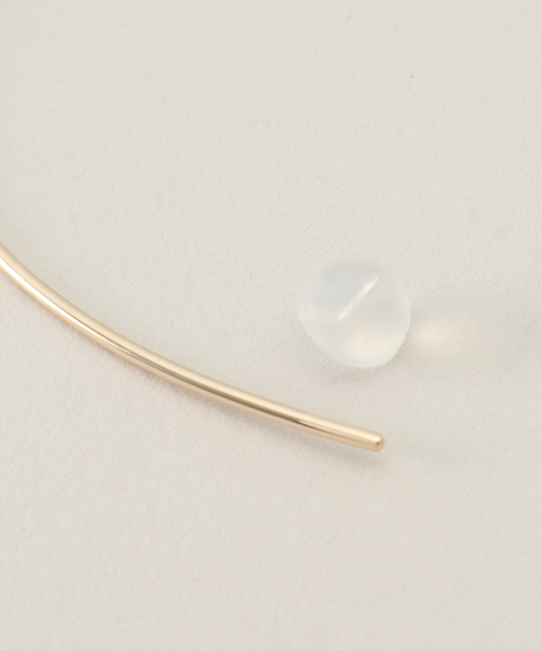 hirotaka 片耳 akoya pearl ピアス ALL ABOUT BASICS アコヤパール チェーンピアス