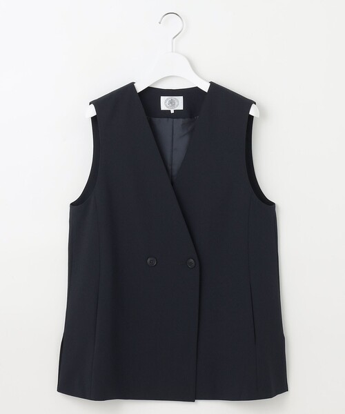 J.PRESS(ジェイプレス)の「【洗える・吸水速乾・接触冷感・セットアップ対応】Light ジョーゼット ジレ(その他アウター・レディース・ブラック系/ベージュ系/ネイビー系・F)」の9枚目の写真