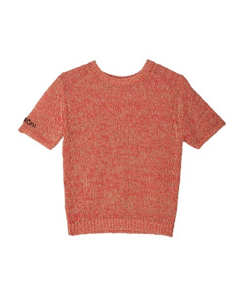 トップス AMERI bkt029 セール】AMERI EMBROIDERY LOGO KNIT TOP（ニット/セーター