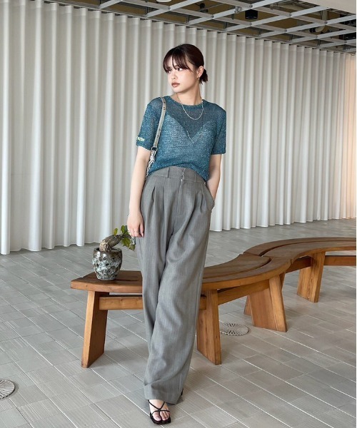 セール】CONCEPT LOGO KNIT TOP（ニット/セーター）｜Ameri（アメリ