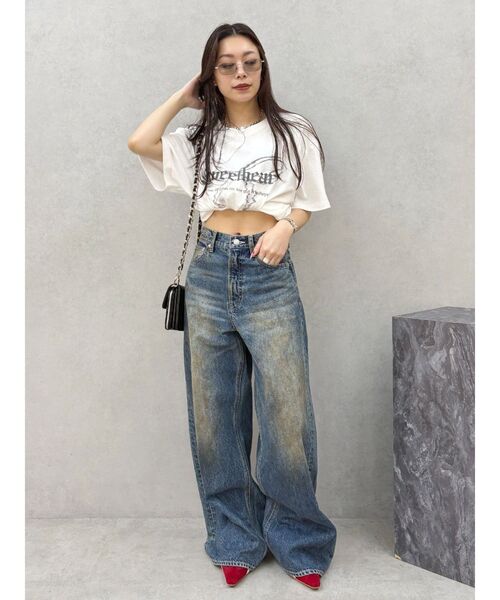 EVRIS（エヴリス）の「スリムフレームカラーレンズサングラス（サングラス・レディース・グレー/クリア・FREE）」の21枚目の写真