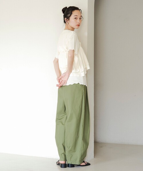 coen（コーエン）の「【セットアイテム】配色リブキャミソールセットTシャツ（Tシャツ/カットソー・レディース・ナチュラル/ライトブルー/ライム/オレンジ・M/L）」の17枚目の写真