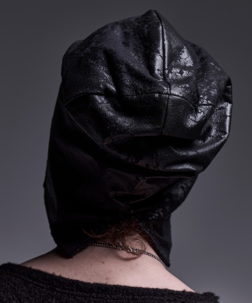 kiryuyrik(キリュウキリュウ)の「Kiryuyrik/キリュウキリュウ/Cross Dot Fleece Cap(ニットキャップ/ビーニー・メンズ・ブラック・F)」の3枚目の写真