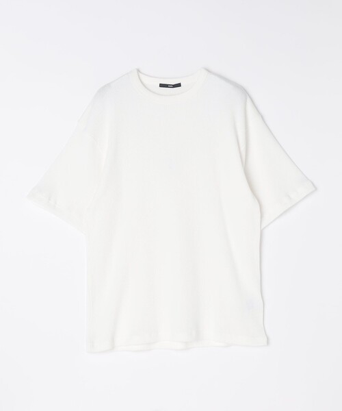 SHIPS（シップス）の「SHIPS: ベーシック ワッフル ショートスリーブ Tシャツ（Tシャツ/カットソー・メンズ・ホワイト/ライトホワイト/ダークグレー/グレー・SMALL/MEDIUM/LARGE/X-LARGE）」の3枚目の写真