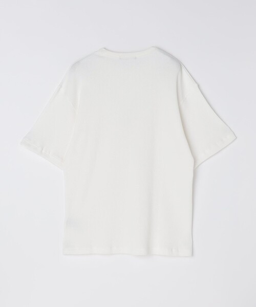 SHIPS（シップス）の「SHIPS: ベーシック ワッフル ショートスリーブ Tシャツ（Tシャツ/カットソー・メンズ・ホワイト/ライトホワイト/ダークグレー/グレー・SMALL/MEDIUM/LARGE/X-LARGE）」の6枚目の写真