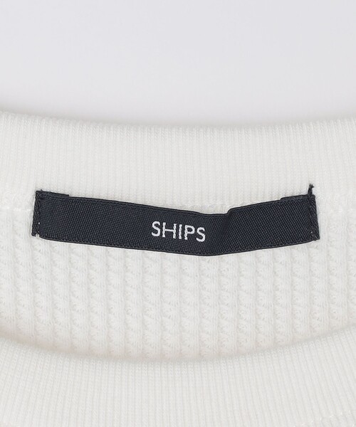 SHIPS（シップス）の「SHIPS: ベーシック ワッフル ショートスリーブ Tシャツ（Tシャツ/カットソー・メンズ・ホワイト/ライトホワイト/ダークグレー/グレー・SMALL/MEDIUM/LARGE/X-LARGE）」の8枚目の写真