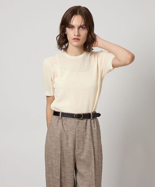 steven alan ウールケーブル セーラーカラーニット ホワイト steven alan ウールケーブル セーラーカラーニット ホワイト
