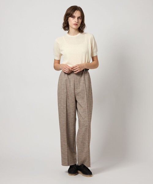 Steven Alan＞アイレット ハーフスリーブ プルオーバー（ニット