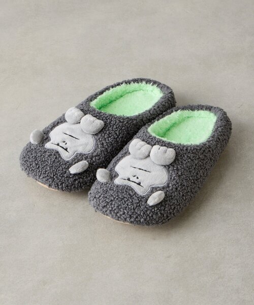 BIRTHDAY BAR（バースデイバー）の「With Animals　ルームシューズ（ラグ/マット・レディース・ネイビー/イエロー・0）」の4枚目の写真