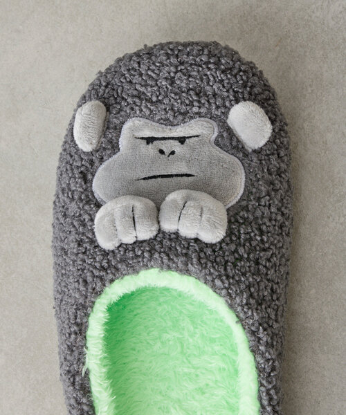 BIRTHDAY BAR（バースデイバー）の「With Animals　ルームシューズ（ラグ/マット・レディース・ネイビー/イエロー・0）」の6枚目の写真