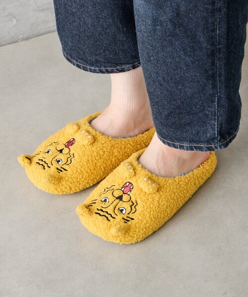 BIRTHDAY BAR（バースデイバー）の「With Animals　ルームシューズ（ラグ/マット・レディース・ネイビー/イエロー・0）」の8枚目の写真