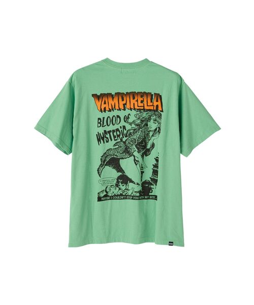 HYSTERIC GLAMOUR(ヒステリックグラマー)の「VAMPIRELLA/BLOOD OF HYSTERIC Tシャツ(Tシャツ/カットソー・メンズ・ホワイト/グリーン/ブラック・SMALL/MEDIUM/LARGE/X-LARGE)」の5枚目の写真