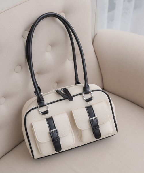 ems excite（エムズエキサイト）の「ボストンバッグ（ボストンバッグ・レディース・ブラウン/ブルー/ブラック・ONE SIZE）」の5枚目の写真