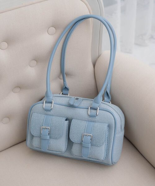 ems excite（エムズエキサイト）の「ボストンバッグ（ボストンバッグ・レディース・ブラウン/ブルー/ブラック・ONE SIZE）」の9枚目の写真